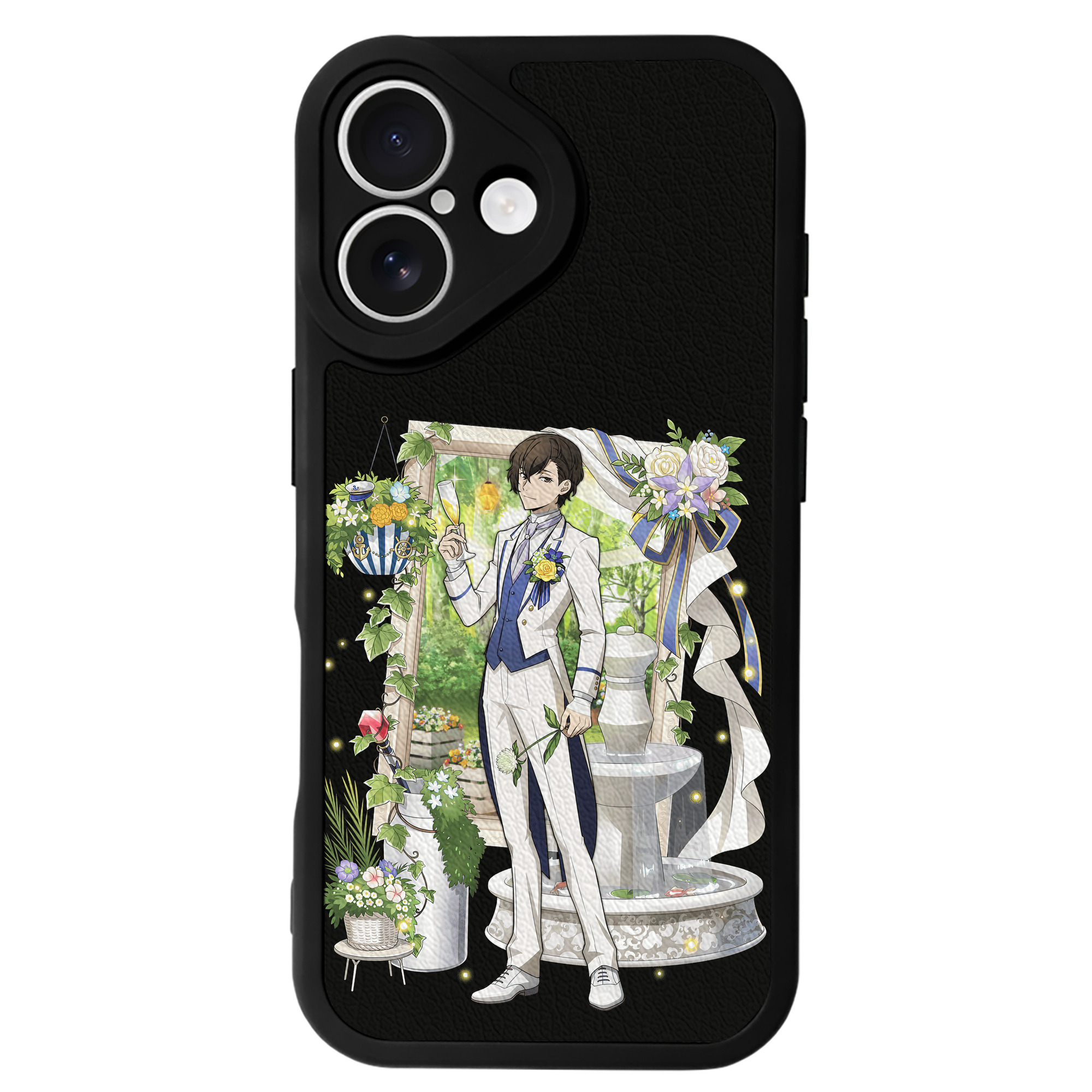 （画像用） 文豪ストレイドッグス Bungo Stray Dogs 【iPhone 16シリーズ対応】シリコンスマホケース（レザー調） 材質：シリコン